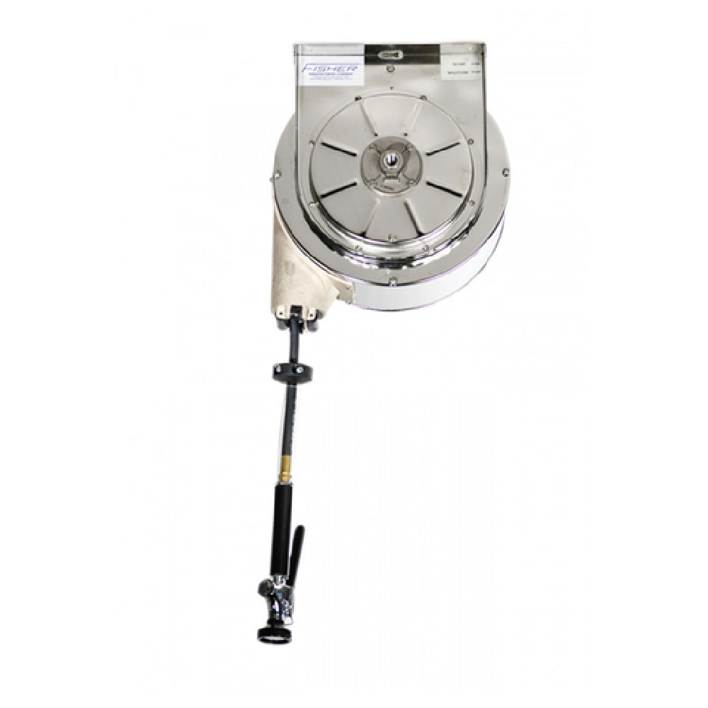 Fisher 75222 Hose Reel Assembly Ceiling Mounted Closed Stainless Steel Reel