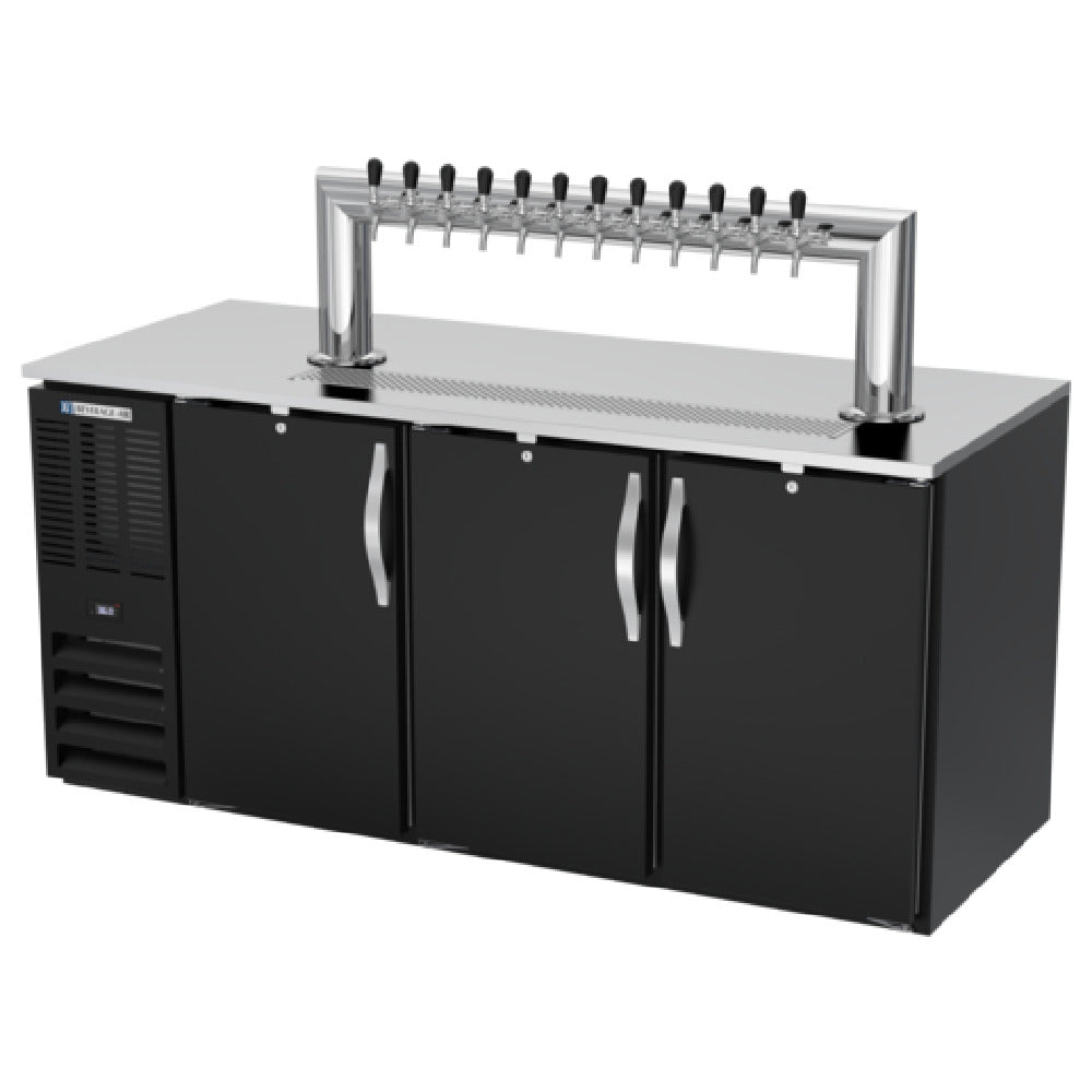 Beverage Air DD78HC-1-B-12T - Draft Beer Cooler, 79"W, 28-3/16"D