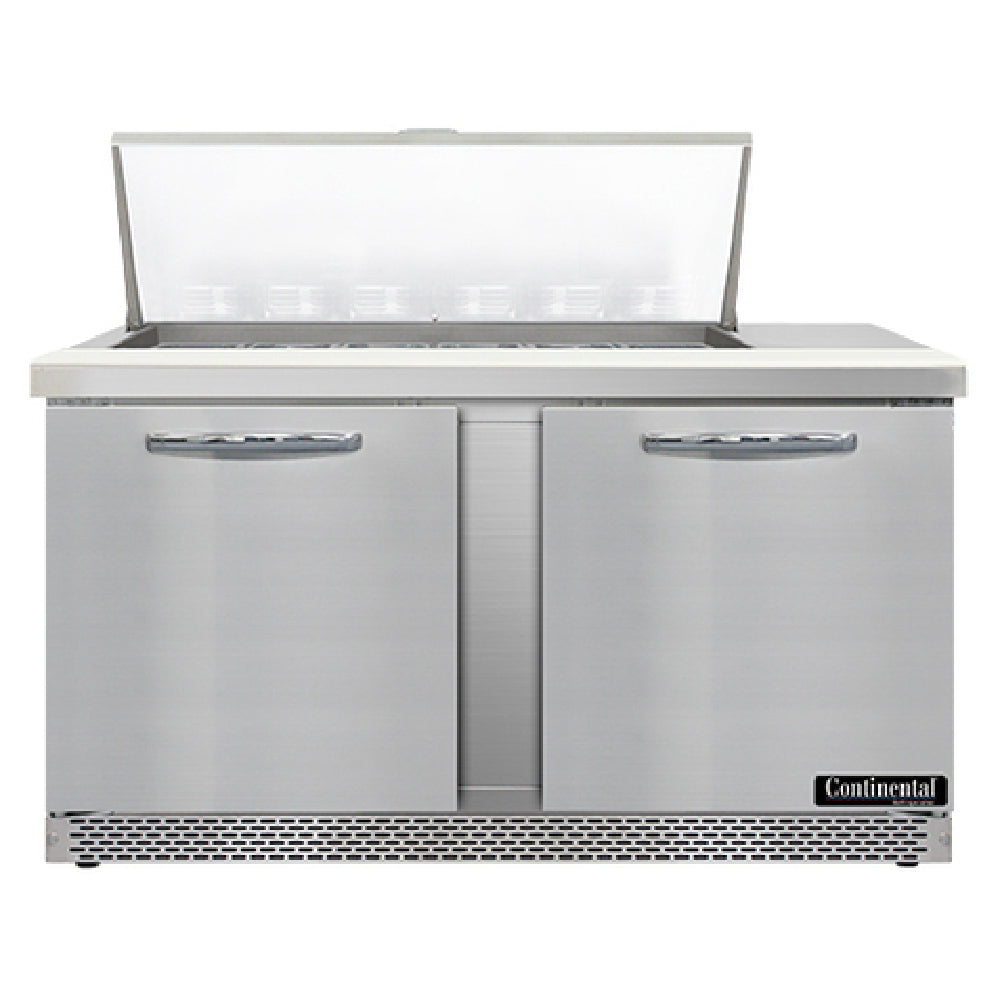 Continental Refrigerator SW60N18M-FB Mighty Top Sandwich Unit Front Breather 60"W