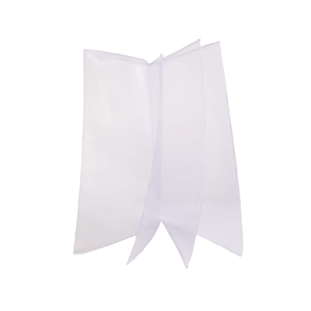 Risch 81 8.5X14 Clear Vinyl Menu Cover 8-1/2" X 14" Quad Pocket