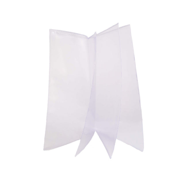 Risch 81 8.5X14 Clear Vinyl Menu Cover 8-1/2" X 14" Quad Pocket