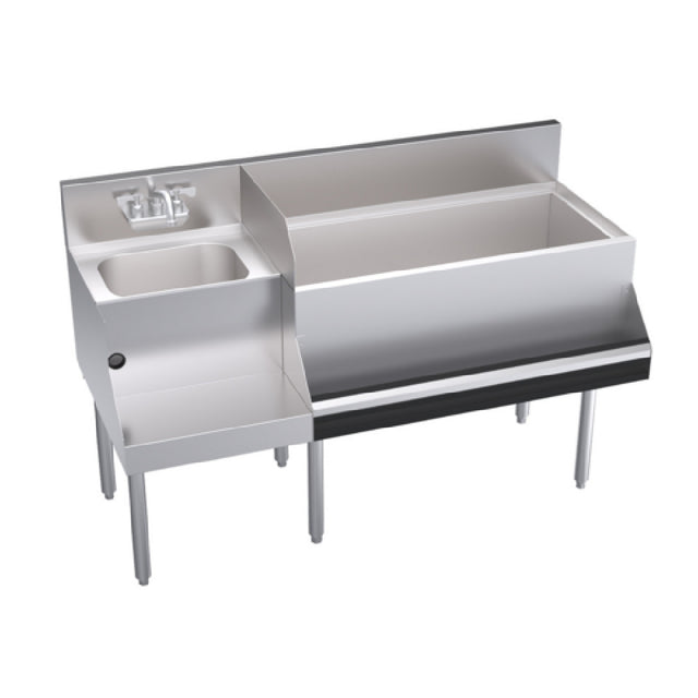 Krowne KR24-W54R-10 Royal Series Underbar Ice Bin/Cocktail Station With Blender Station