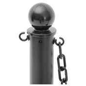 Hubert 27956 - Crowd Control Stanchion Kit, Includes: (2) 14" Dia. X 40"H Posts, (1) 8' Chain