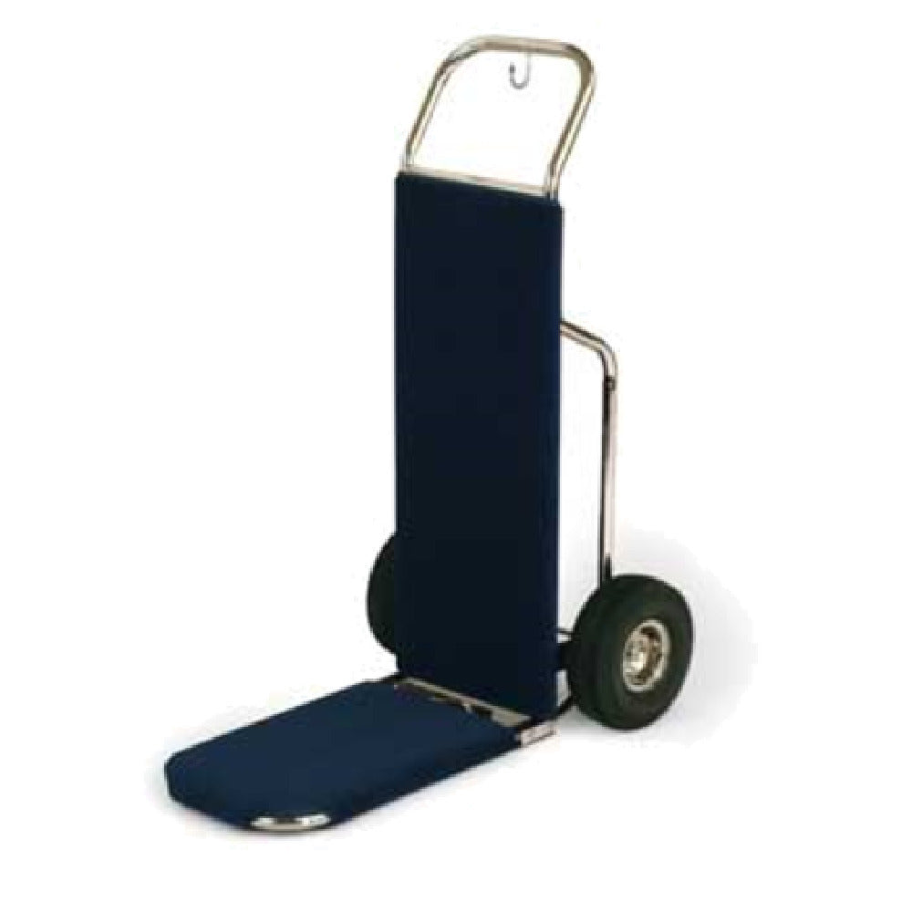 Forbes Industries 1555-CK-SS Bellman's Handtruck 23-1/2"L Fold-up Dropnose 1" Brushed Stainless Steel Tube