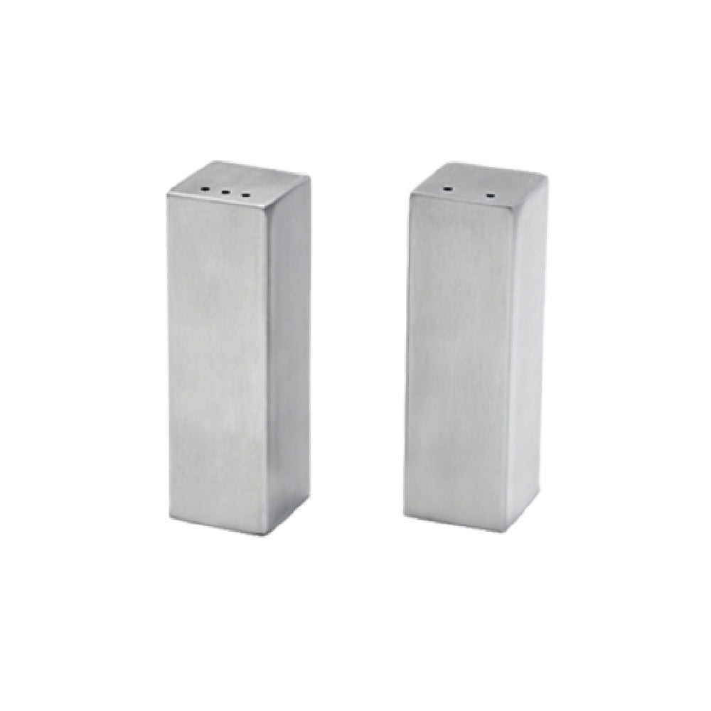 FOH TSP015BSS22 Serving Accessories Salt And Pepper Set 1" X 1" X 3"H Square