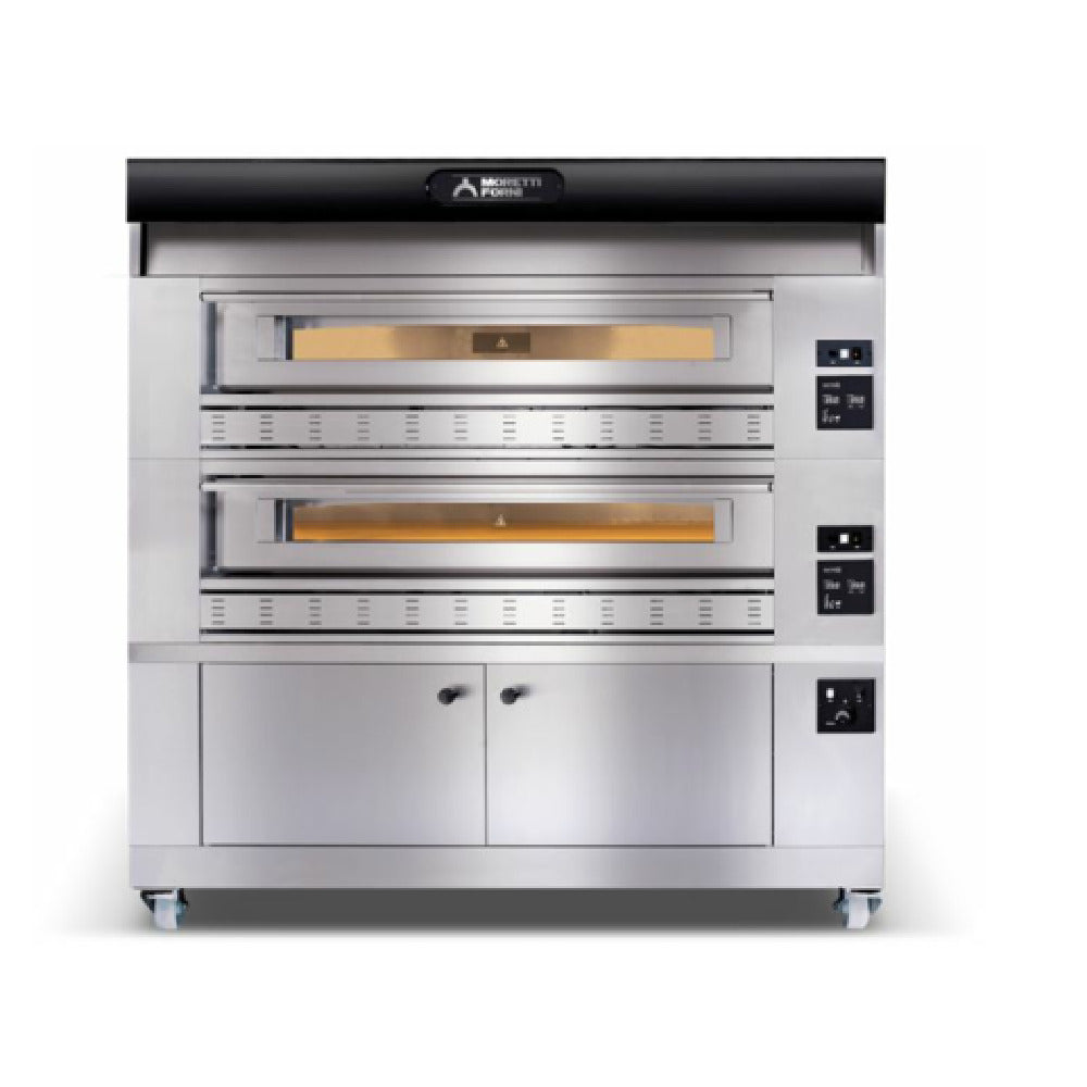 AMPTO P150G A2 Moretti Forni Pizza Oven Double Deck Natural Gas