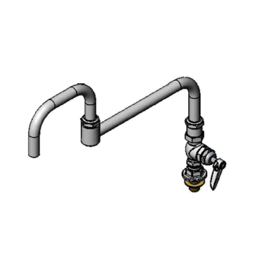 T&S Brass B-0296-18DJ-CKP Big-Flo Single Pantry Faucet Deck Mount 18" Double Joint Swing Nozzle