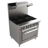 Venancio G36CO-36B_NAT Genesis Series Restaurant Range Gas 36"W