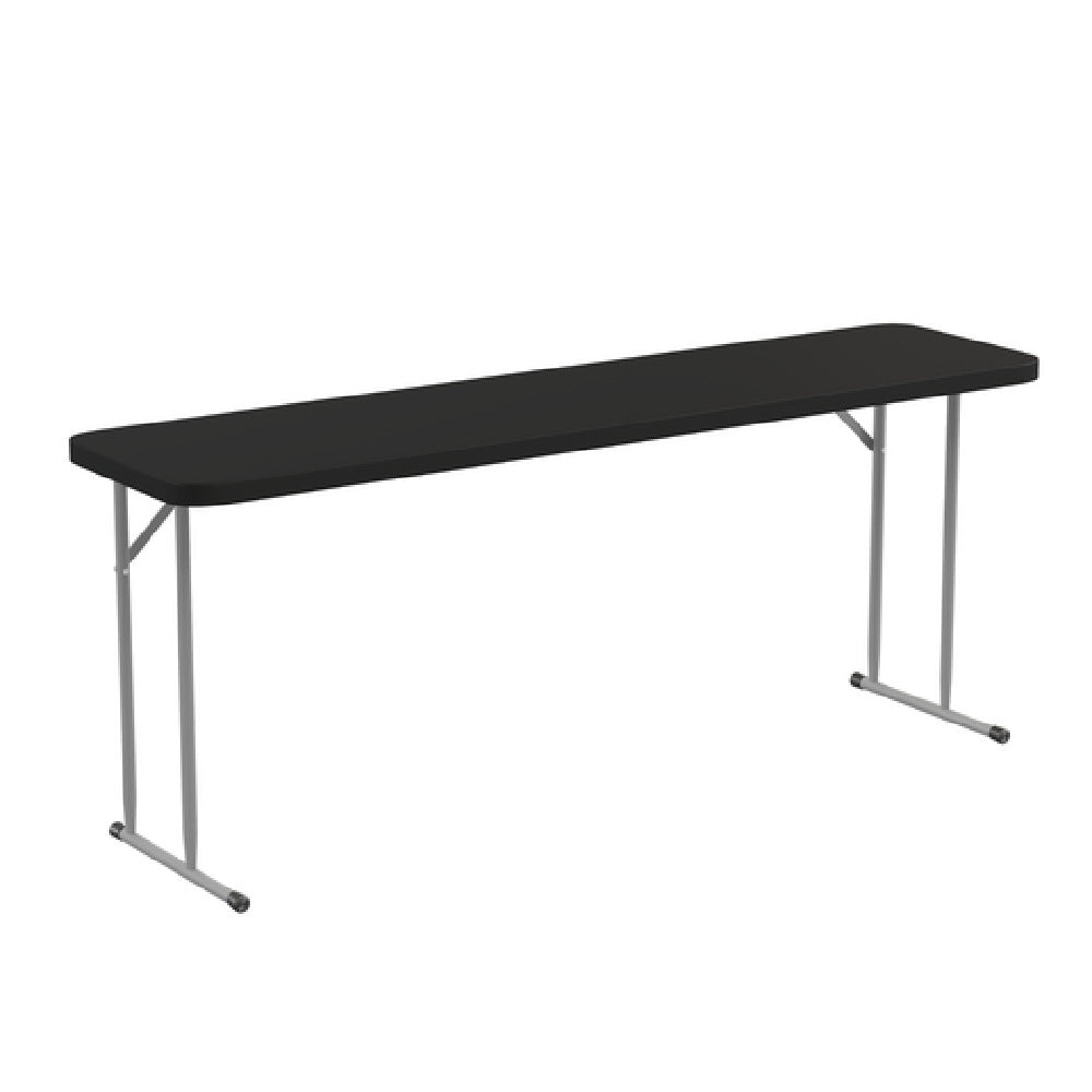 Flash Furniture RB-1872-BK-GG Training Folding Table 72"W X 18"D X 29"H Seats Up To 3 Adults