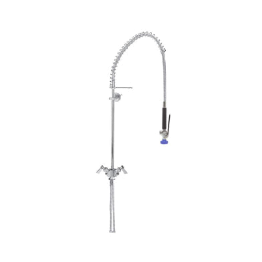 Fisher 2110-1WB Pre-Rinse Assembly Single-deck Dual Control Valve With Spring Action Flexible Gooseneck