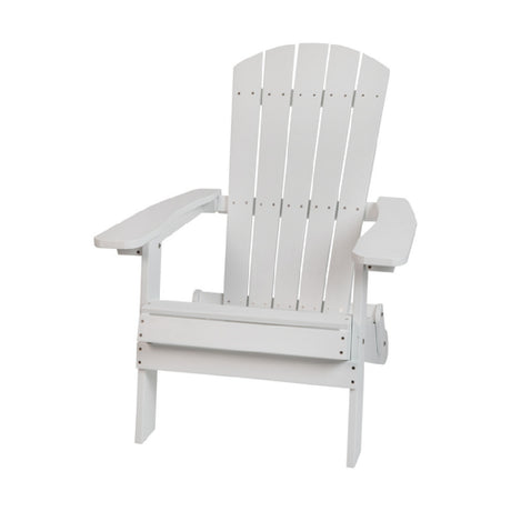 Flash Furniture JJ-C14505-WH-GG Folding Adirondack Chair 350 Lb. Weight Capacity