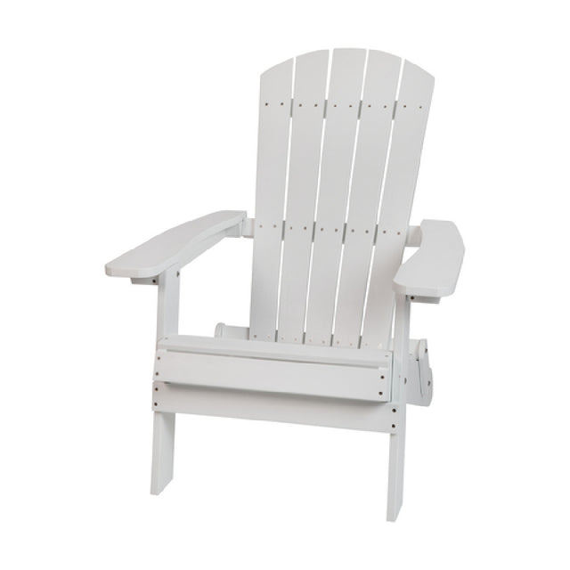 Flash Furniture JJ-C14505-WH-GG Folding Adirondack Chair 350 Lb. Weight Capacity