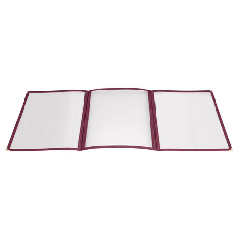 Winco PMCT-9U Menu Cover Triple Fold Overall 9-1/2" X 12-1/8"