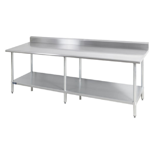 Sapphire Manufacturing SMTB-24120S Work Table 120"W X 24"D 18/400 Stainless Steel Reinforced Top