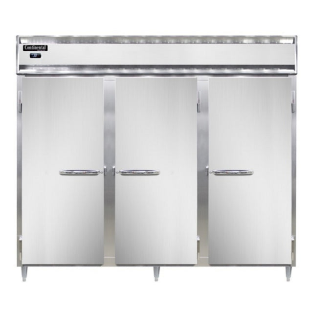 Continental Refrigerator D3RENSSPT-SD-GD Designer Line Wide Refrigerator 75 Cubic Ft. Capacity