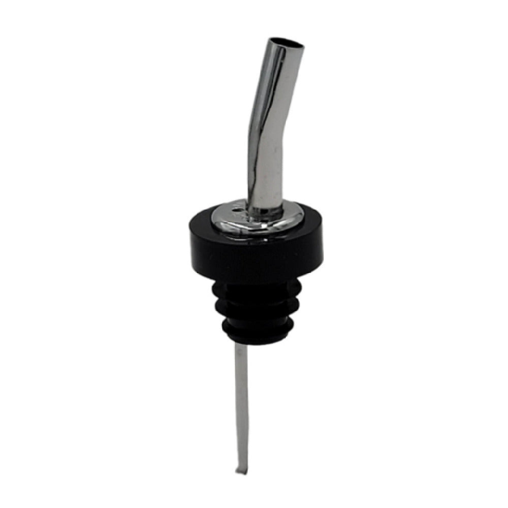 Spill-Stop 222-51 - Chrome Prime Flo Pourer With Poly-Kork, 4.75"L, Medium Speed Pourer