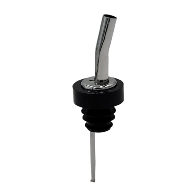 Spill-Stop 222-51 - Chrome Prime Flo Pourer With Poly-Kork, 4.75"L, Medium Speed Pourer