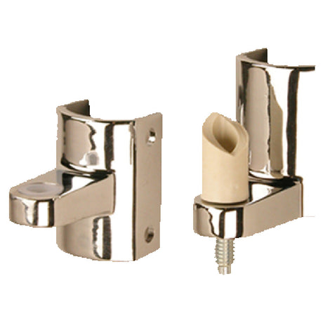 Franklin Machine Products 141-1158 Stall Door Hinge Set For 1-1/4" Partitions Chrome-plated