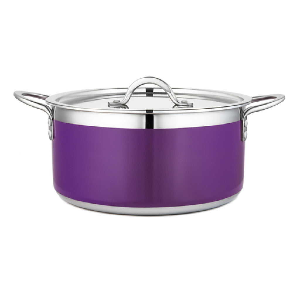 Bon Chef 71303-CF2-P Country French X Pot 5 Qt. 22 Oz. 10-1/8" Dia. X 4-3/4"H