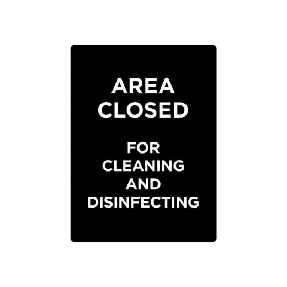 CAC China CCSN-CL7 Stanchion Sign "Area Closed" Double-sided