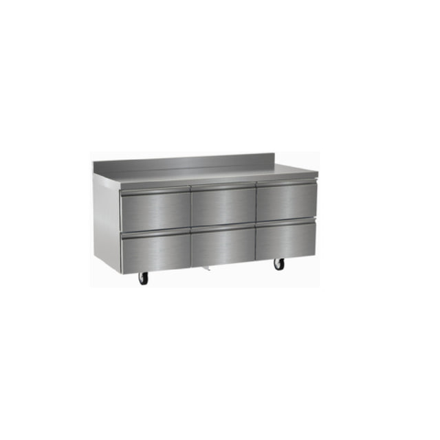 Delfield STD4472NP Refrigerated Worktop Three-section 72"W