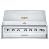 Crown Verity IBI42-LT Infinite Series 42" Built-In Outdoor Charbroiler Grill (6) 14750 BTUH Stainless Steel Burners