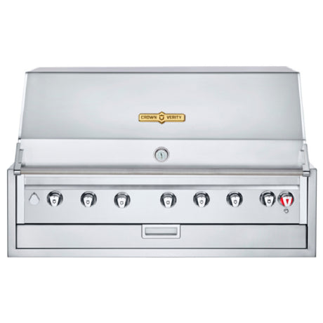 Crown Verity IBI42-LT Infinite Series 42" Built-In Outdoor Charbroiler Grill (6) 14750 BTUH Stainless Steel Burners