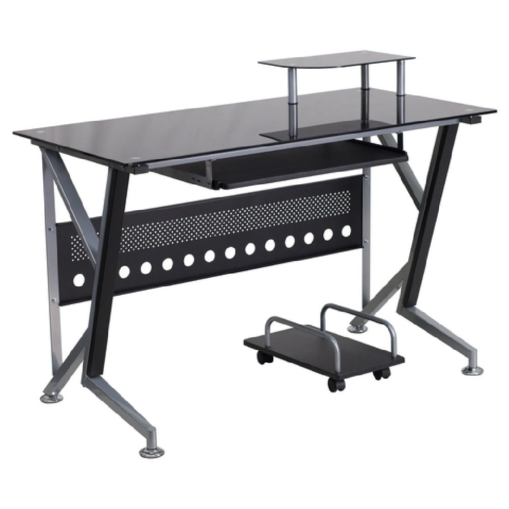 Flash Furniture NAN-WK-059-GG Computer Desk 47-1/4"W X 23-3/4" To 28-1/2"D X 30-1/4"H