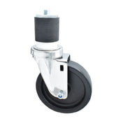 BK Resources 5SS-4RA-LDP - Swivel Caster, 2" Expanding Stem, 5" Polyolefin Wheel