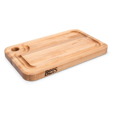 John Boos MPL1610125-FH-GRV Cutting Board 16"W X 10"D X 1-1/4" Thick Edge Grain Construction