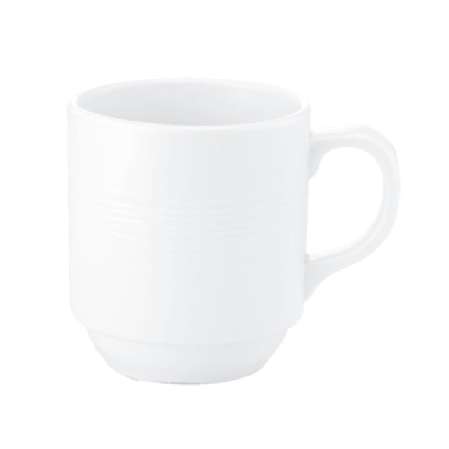 Bon Chef 1400002P Stacked Lines Mug 8 Oz. 4-3/10" X 3-1/10" X 3-2/5"