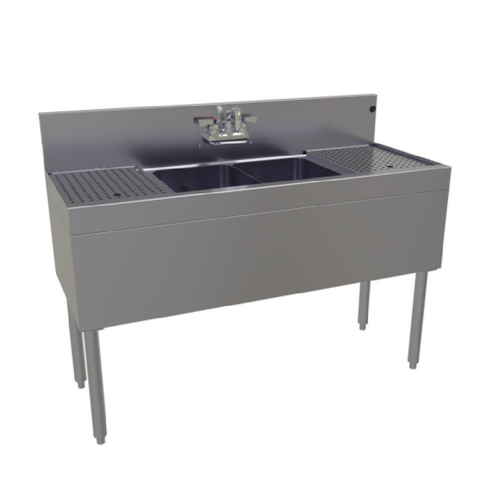 Glastender DSA-48-S Underbar Sink Unit Two Compartment 48"W X 19"D