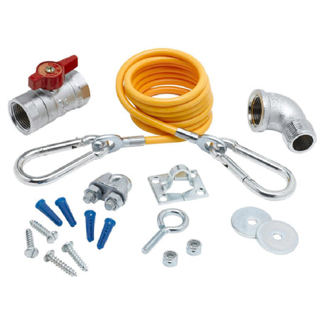 T&S Brass AG-KC Safe-T-Link Gas Appliance Connectors Installation Kit Includes: Restraining Cable