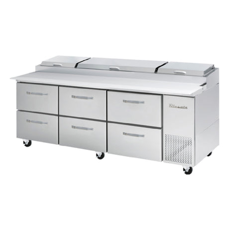 Blue Air BAPP93-D6-HC - Pizza Prep Table, Three-section, 93-1/4"W