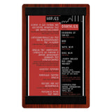 Menu Solutions WDSTR-A Menu Board Holds 5-1/2" X 8-1/2" Insert Single Panel With 2 Views