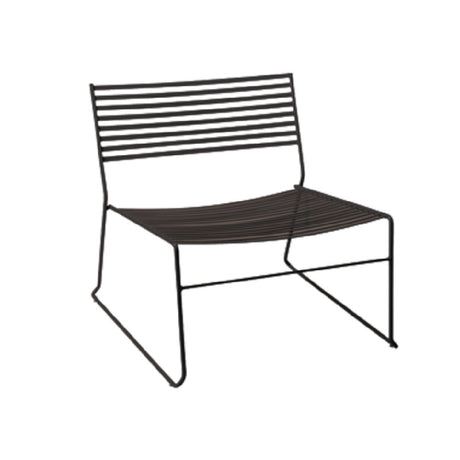 Emuamericas Llc E023 Aero Lounge Stacking Chair Outdoor/indoor Steel Slat Pattern Back And Seat