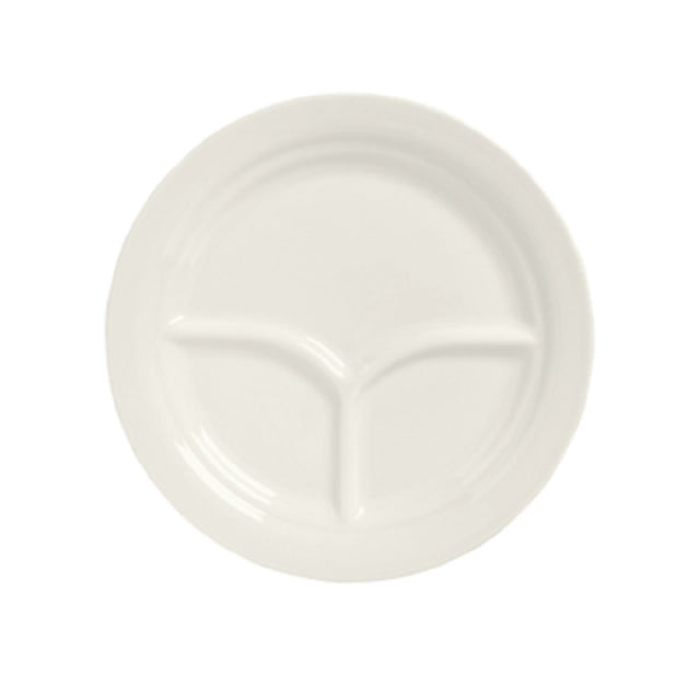 Libbey 950093763 (Formerly Syracuse China) Compartment Plate 10" Dia. Round