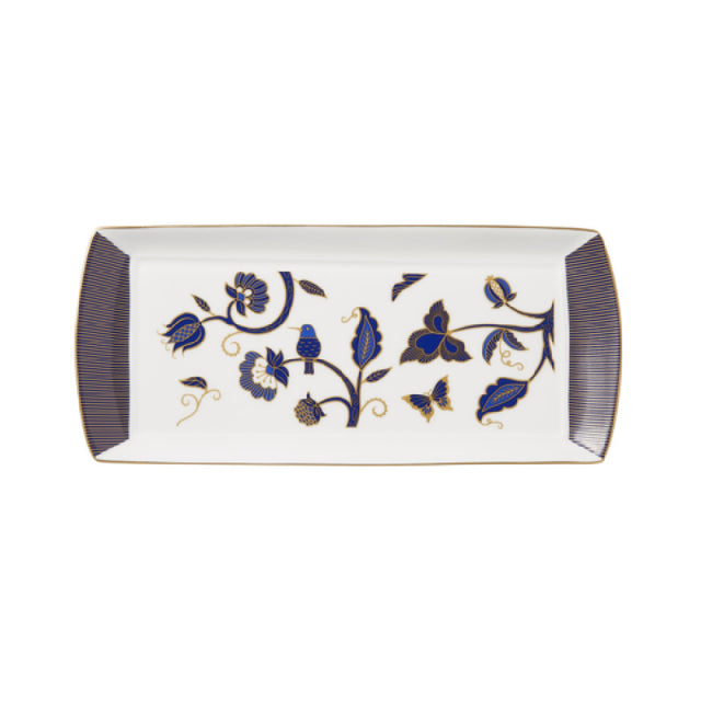 Steelite 82135AND0136 - L/S Rectangle Tray, 13.375" X 6.0" X 0.75", Makira