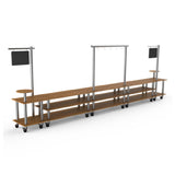 Steelite MGCMLB23BSXW - Taco Bar Station, 558.5" X 38.0" X 96.0", Modular