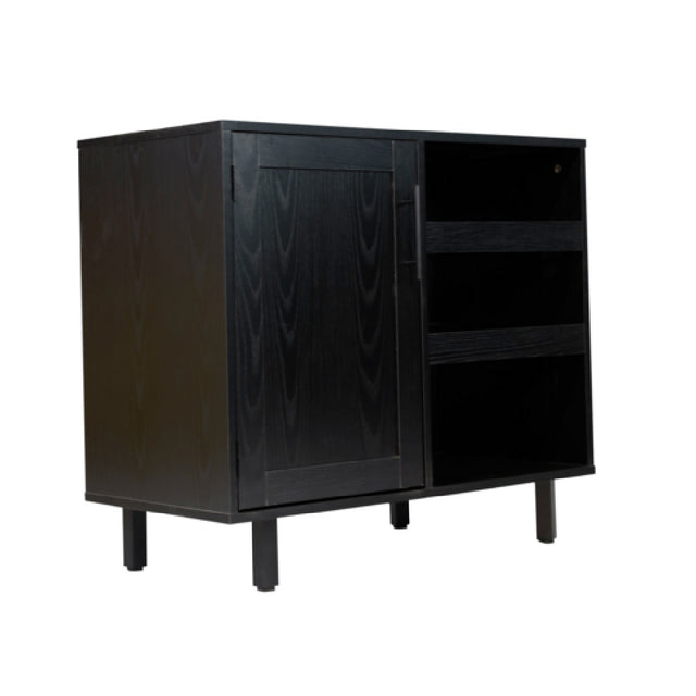 Flash Furniture NAN-F-HY-B23113-BLK-GG Elmont Classic Bar And Sideboard Cabinet