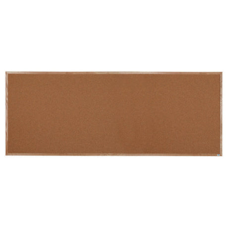 Aarco OB48120 Bulletin Board 120"W X 48"H Natural Pebble Grain Cork