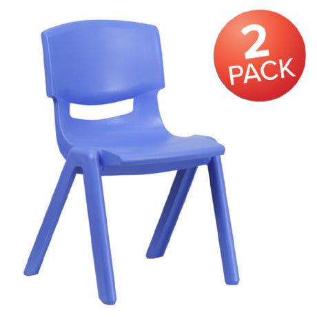 Flash Furniture 2-YU-YCX-005-BLUE-GG Whitney Stacking Chair 309 Lb. Weight Capacity