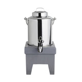 Steelite DW055MLWDGW Milk Dispenser 5-1/2 Qt. With Ice Sleeve Fusion Base Grey Wash