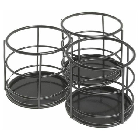 Hubert 83600 - Flatware Holder, 3-compartment, 7-1/5"L X 7-3/5"W X 3-3/4"H