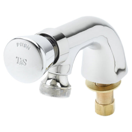 T&S Brass B-0806 Slow Self-Closing Faucet With Rose Spray Heavy Duty