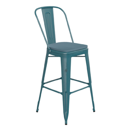 Flash Furniture ET-3534-30-KB-PL1C-GG Carly Bar Stool 500 Lb. Weight Capacity