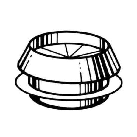 Somat A-RSA4 - Sink Assembly, 4-1/2" Dia. Throat Size, Includes: Stainless Steel Sink Adaptor Ring