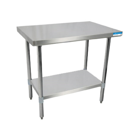 BK Resources SVT-1824 Work Table 24"W X 18"D 18/430 Stainless Steel Top