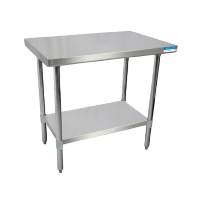 BK Resources SVT-3030 Work Table 30"W X 30"D 18/430 Stainless Steel Top