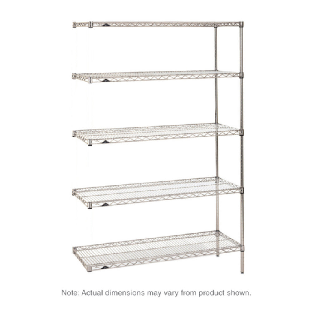 Metro 5AN467BR Super Erecta® Add-On Shelving Unit 60"W X 21"D X 74"H (5) Wire Shelves